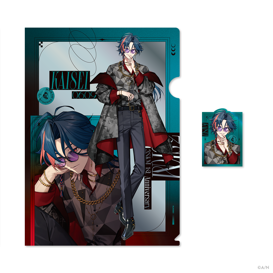 3SKM 1st Anniversary】A4クリアファイル＆ステッカーセット｜にじさん