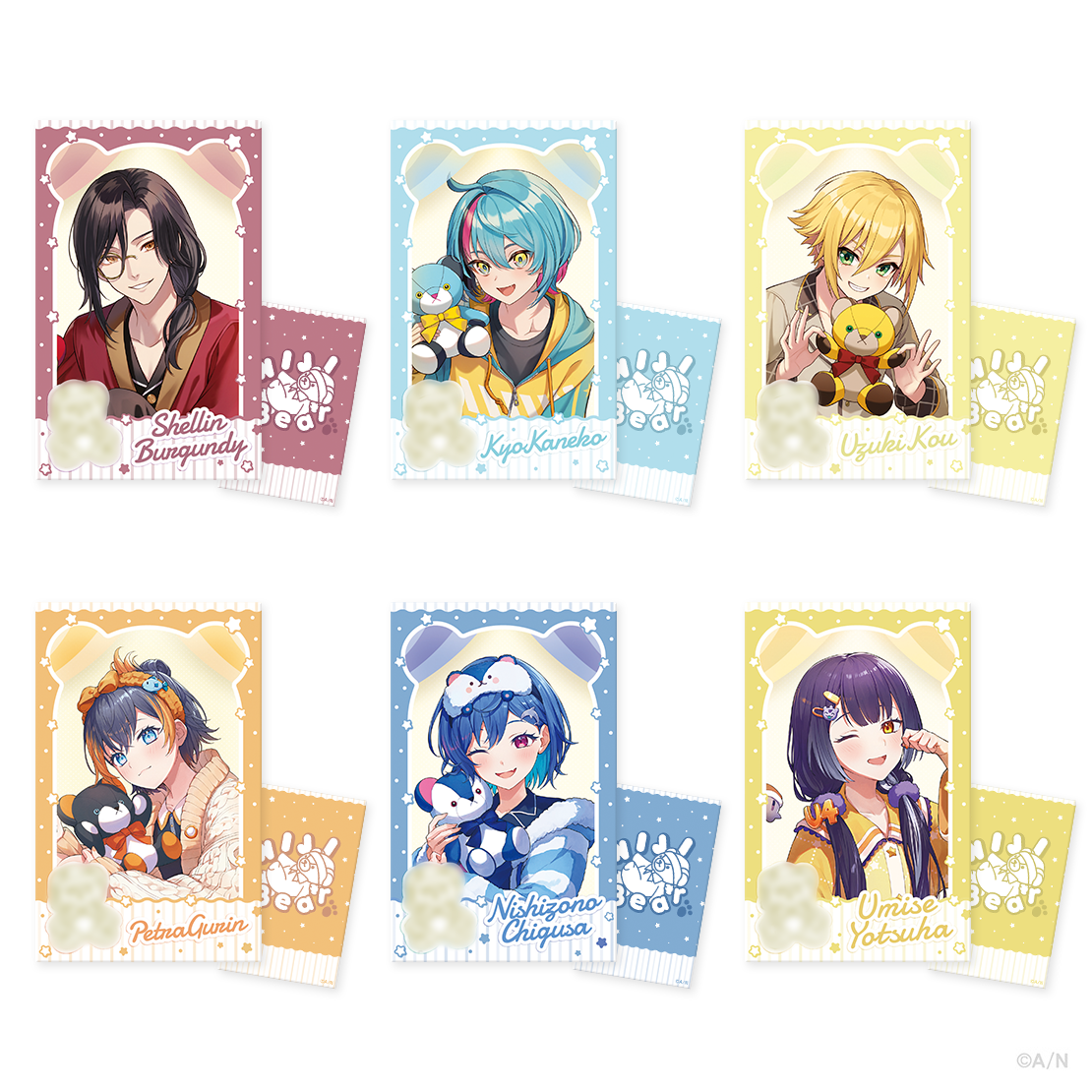 NIJIベア vol.1】ランダムチェキ風カード｜にじさんじオフィシャルストア