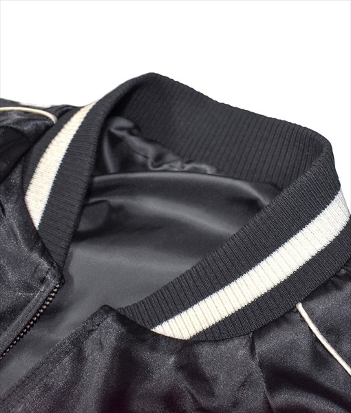 スカジャン “Live to Ride”（ブラック） – エースカフェロンドン 日本