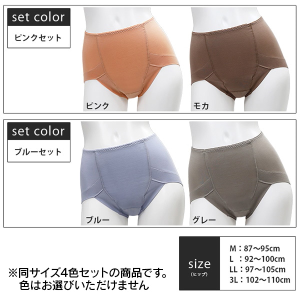 スタイルセレブリティ吸水消臭ショーツ 4色セット | ABCミッケ