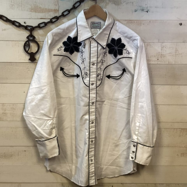 H BAR C（エイチバーシー）ヴィンテージ・ウエスタンシャツ（刺繍入り
