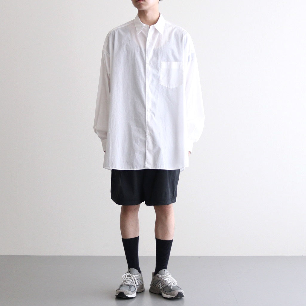 Broad L/S Oversized Regular Collar Shirt #WHITE [GM234-50001B