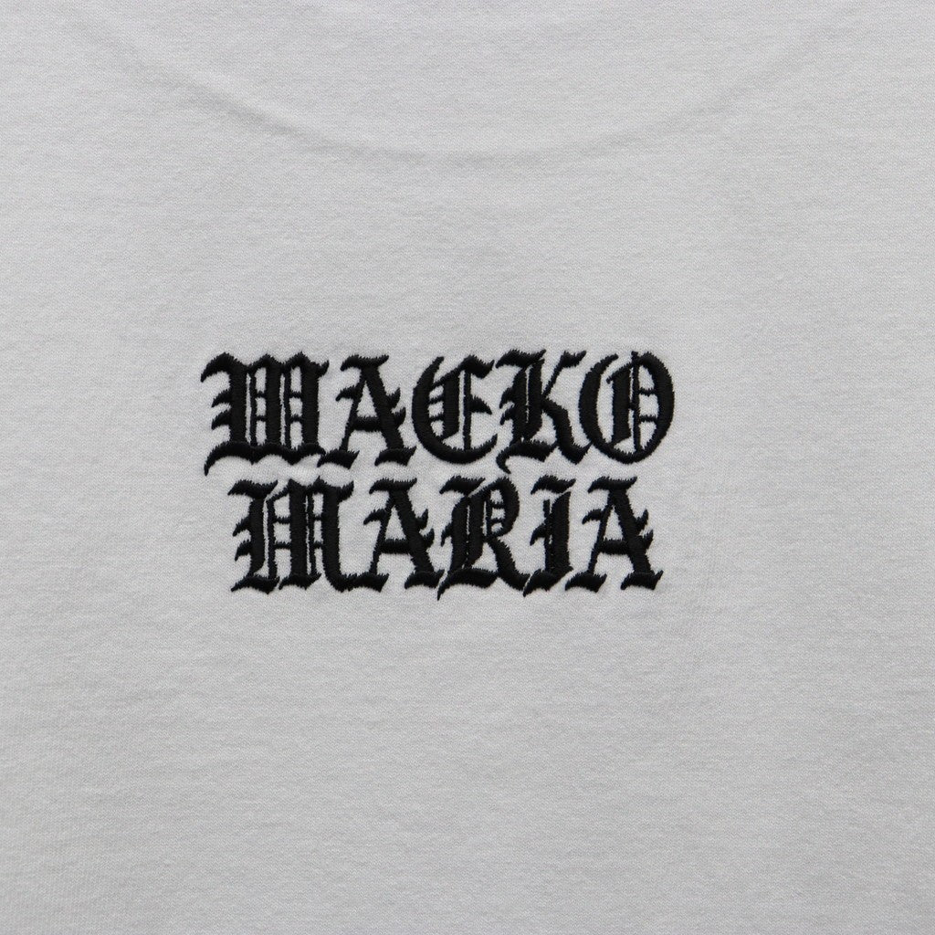 DEATH ROW RECORDS | WASHED HEAVY WEIGHT CREW NECK T-SHIRT #WHITE