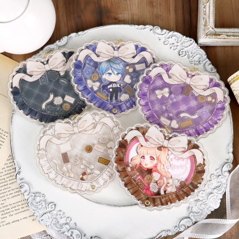 クラシックチェックハートアクリルフレーム パープル| FUKUYA ONLINE