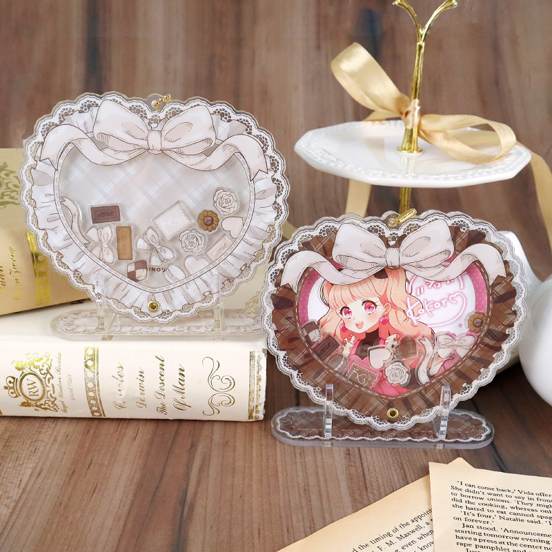 クラシックチェックハートアクリルフレーム パープル| FUKUYA ONLINE