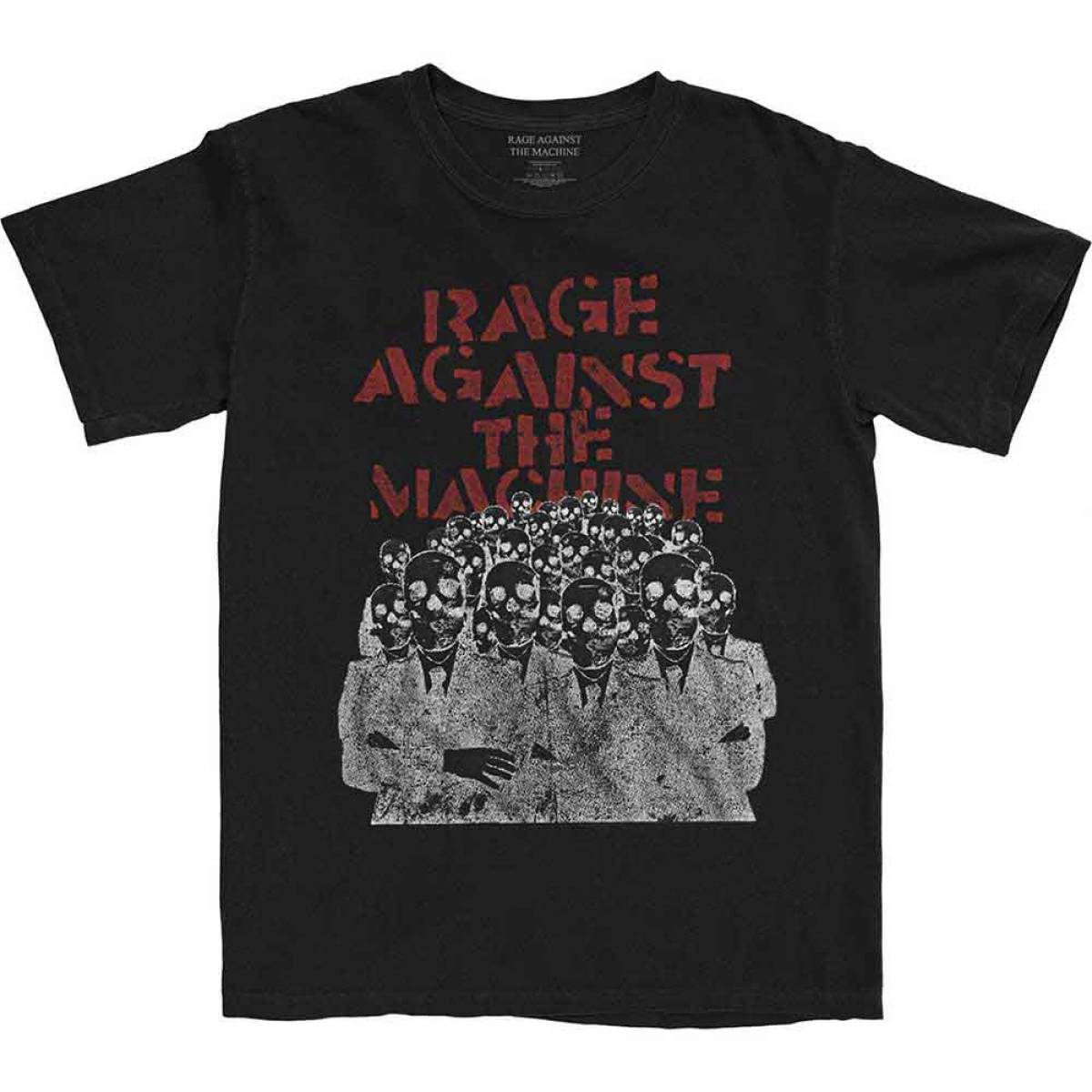 RAGE AGAINST THE MACHINE バンドTシャツ ユニセックス: Crowd Masks
