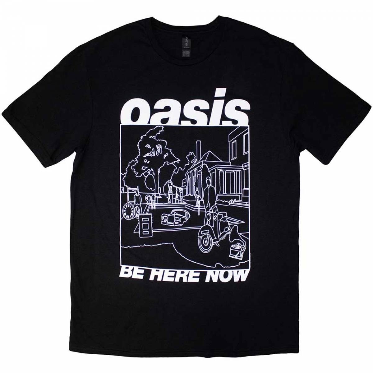 OASIS ユニセックスTシャツ: Be Here Now Line Drawing / ロック