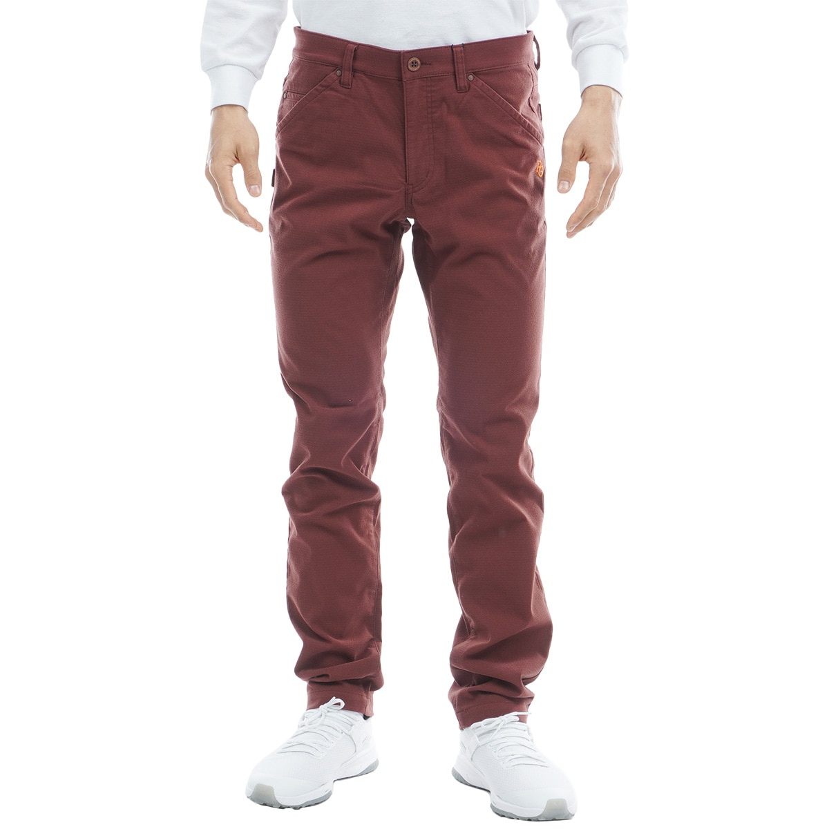 パーリーゲイツ ドビーピラミッド 表ピーチボンディング5Pパンツ（NAV