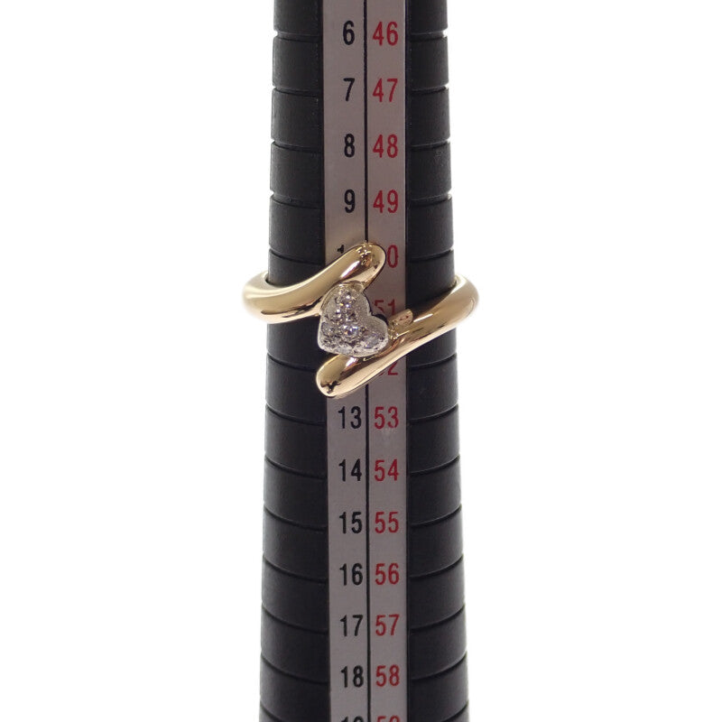 ミキモト MIKIMOTO ハート モチーフ 指輪 11号 リング K18イエロー