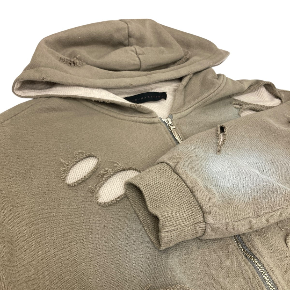 JUN／NAKAYAMA(ジュンナカヤマ) THERMAL LAYERED ZIP HOODIEジップ