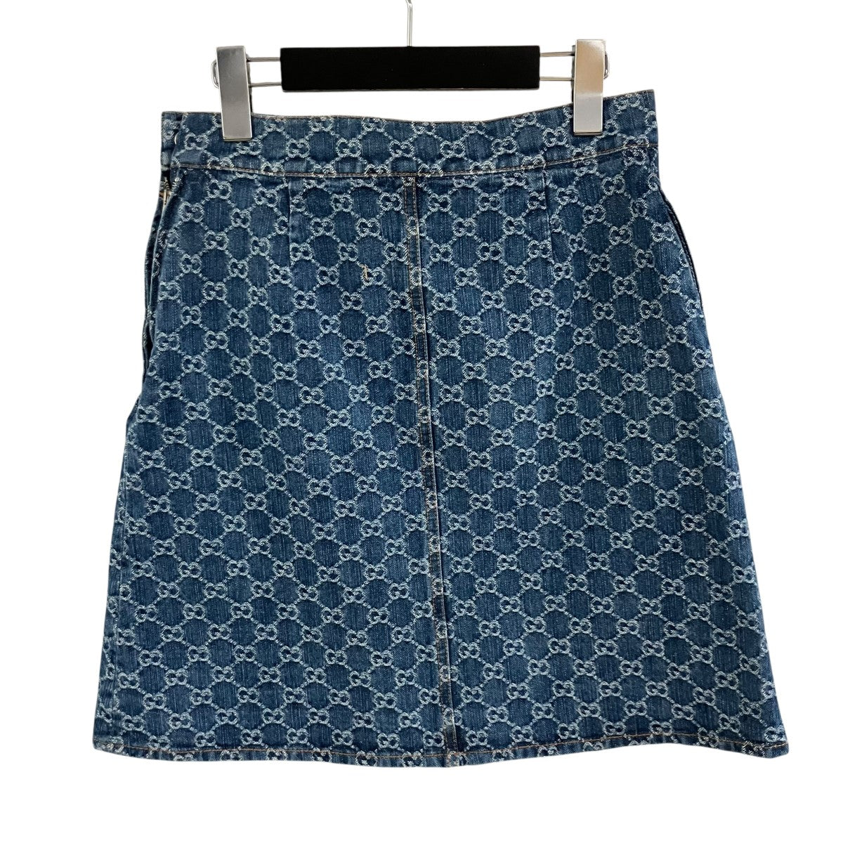 GUCCI(グッチ) GGモノグラムデニムスカート 791386 インディゴ サイズ