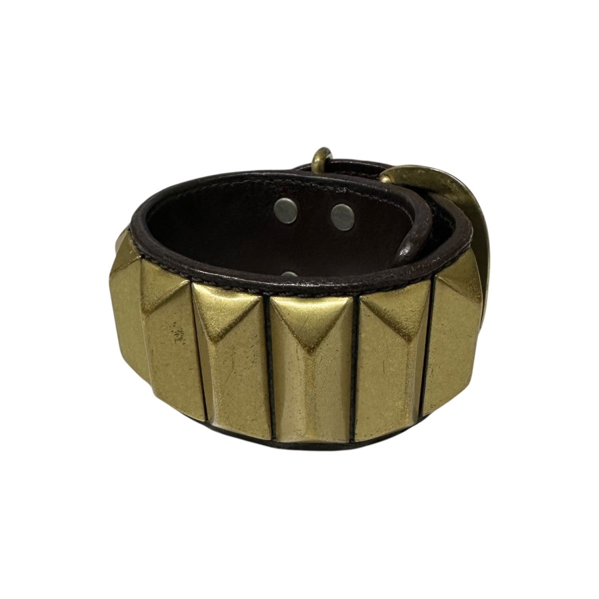 UNDERCOVER(アンダーカバー) スタッズレザーブレスバングルUC1D4A02 F