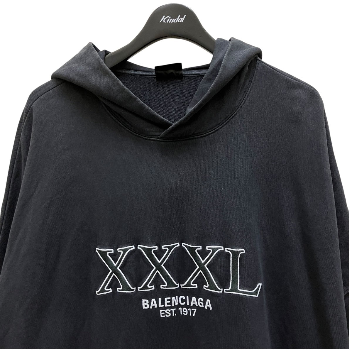 BALENCIAGA(バレンシアガ) XXXL HOODIEプルオーバーパーカー ブラック