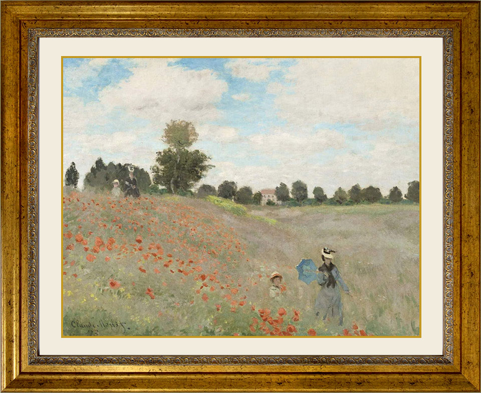 楽天市場】クロード・モネ 「 アルジャントゥイユのひなげし 」 彩美版