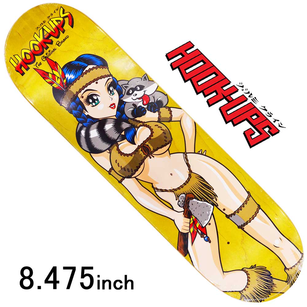 楽天市場】8.475インチ フックアップス スケボー デッキ 板 Hook Ups