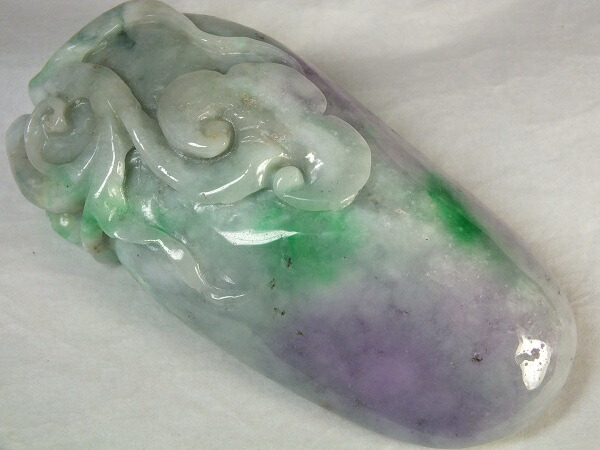 楽天市場】□龍香堂□☆ミャンマー翡翠（ひすい）彫物「櫛」107mm