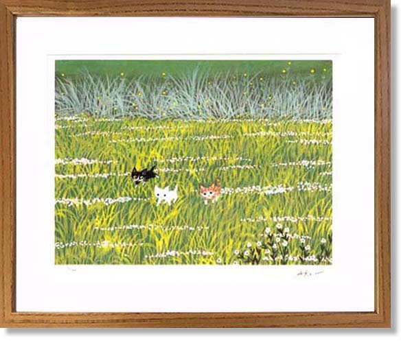 楽天市場】絵画 渡辺あきお それぞれの時間 版画 インテリア : 絵画生活