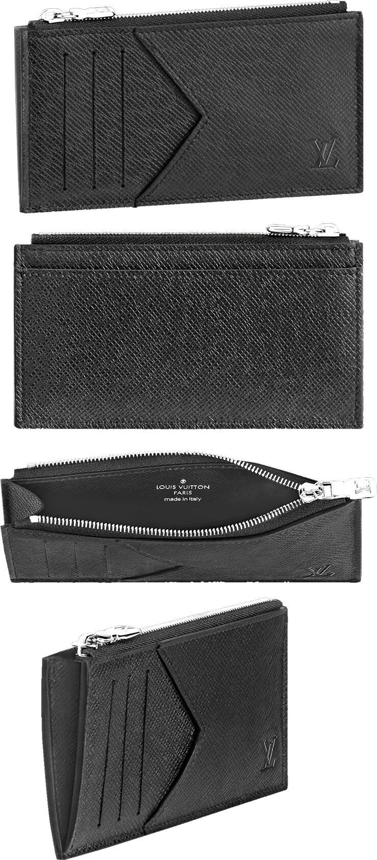 楽天市場】LOUIS VUITTONルイヴィトン 2つ折りカードケースブラック