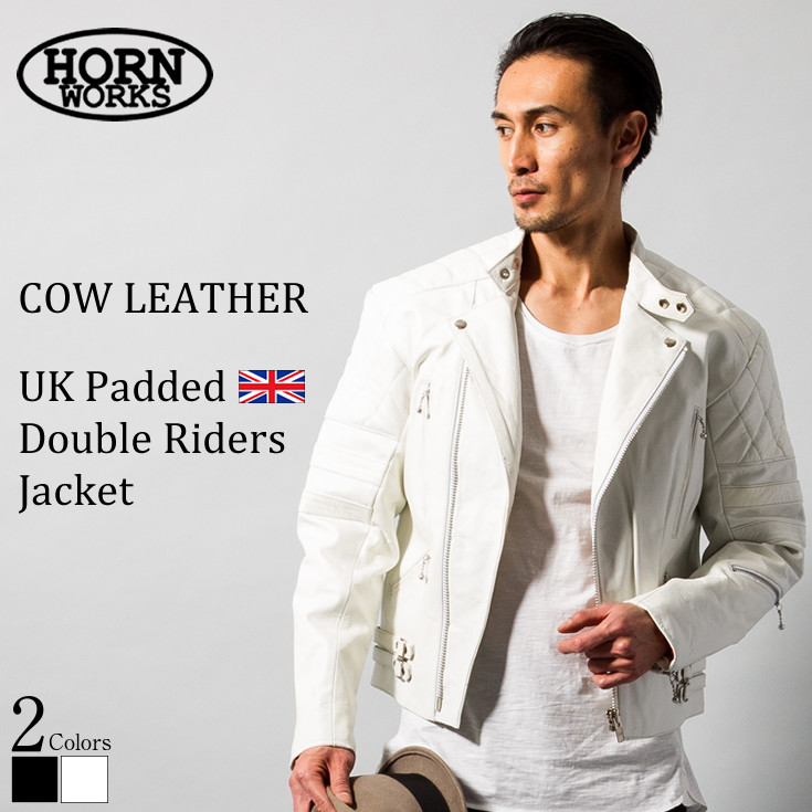 楽天市場】Horn Works 本革 シングルライダースジャケット メンズ