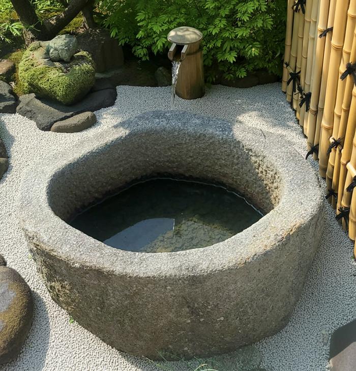 楽天市場】【重量物商品】【営業所止め】玉石(中国産)の水鉢日本庭園の