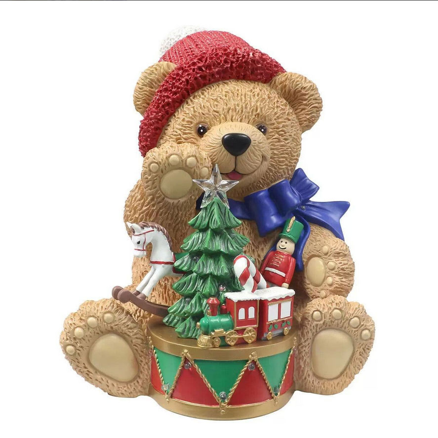 楽天市場】テディベア クリスマス デコレーション 高さ34cm 置物 人形