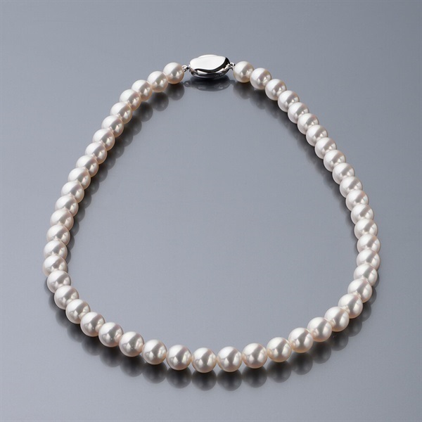 Tokyo Pearl 8.0×8.5mm SV あこや真珠 花珠ネックレス＜リゾート