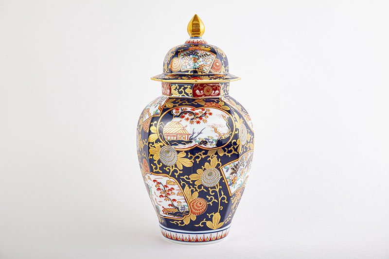 琳派古伊万里様式【沈香壷】 木箱入｜有田焼なら賞美堂本店オンライン