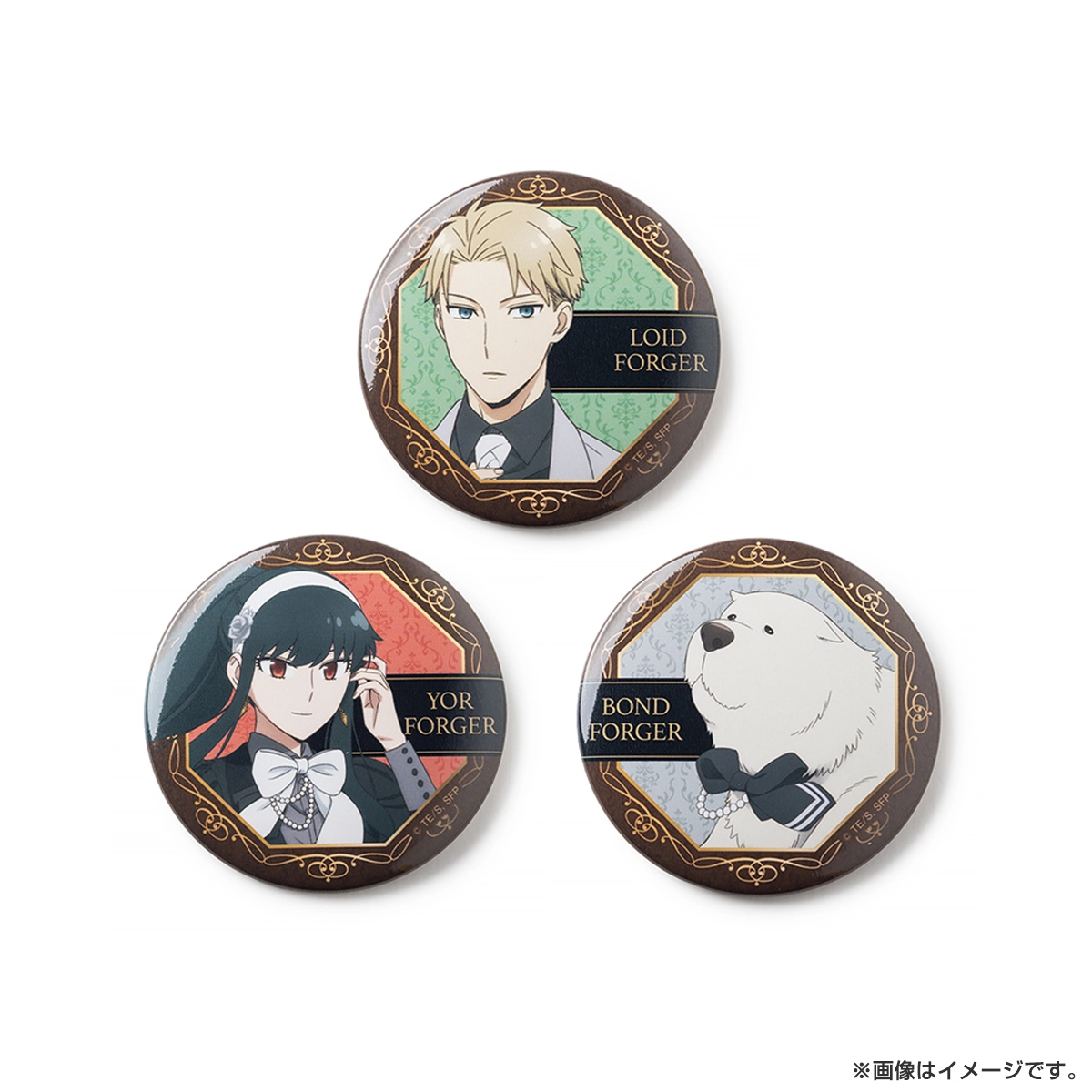 SPY×FAMILY トレーディング缶バッジ（モノクローム）7種コンプリートBOX