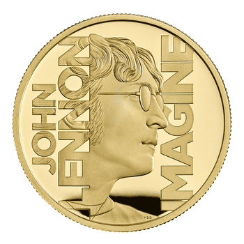 英国 2025年 伝説のミュージシャン ＜ジョン・レノン＞ 2ポンドカラー