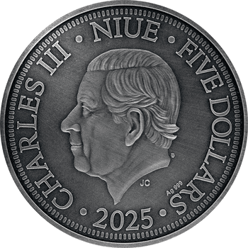 ニウエ 2025年 世界平和 1ドル銀貨琥珀付 プルーフ | オンライン