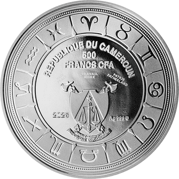 カメルーン 2024年 トゥースフェアリー 1000フランカラー銀貨 プルーフ
