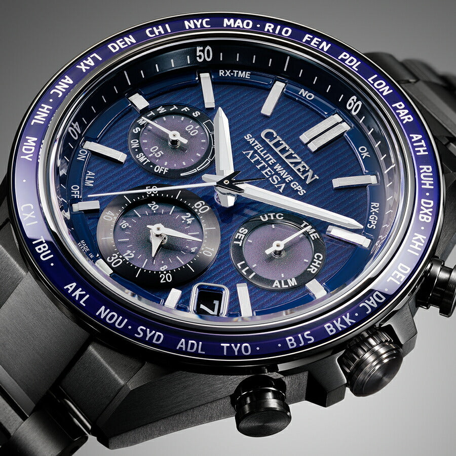 シチズン アテッサ アクトライン ブラックチタン CC4059-64L メンズ