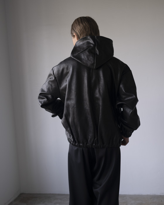 VONIQUE / Gabriela Coll Garments/ NO.216 LEATHER HOODED ZIPPER JACKET
