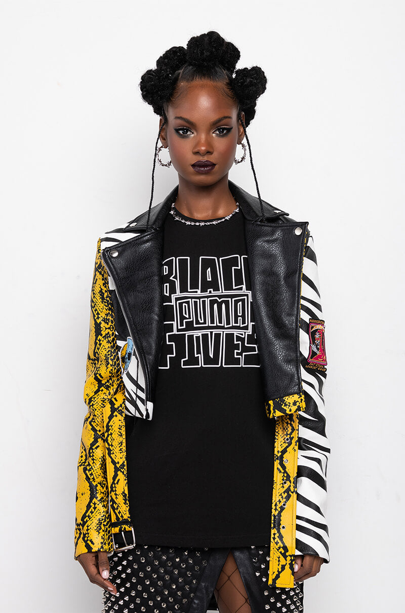 AZALEA WANG MISUNDERSTOOD CROP MOTO JACKET – AKIRA