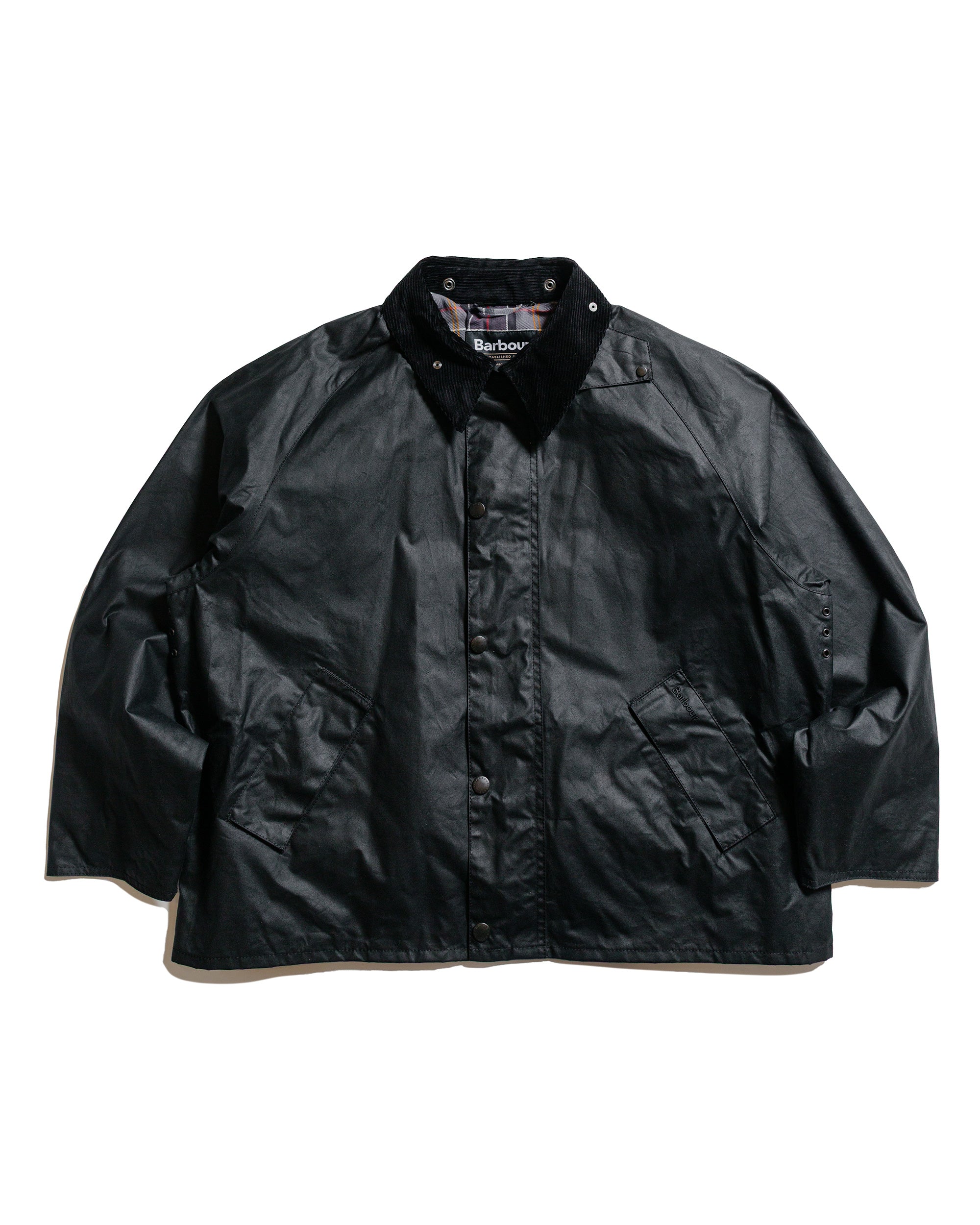 BarbourTransportWaxJacketBlack