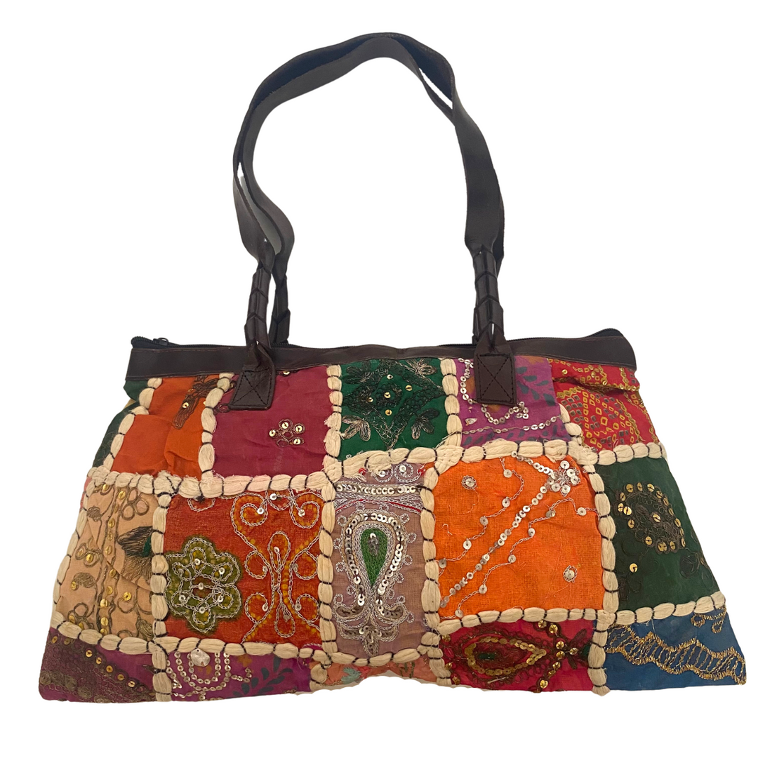 Patchwork Vintage Indian Fabric Shoulder Handbag - Thailand – Lumily