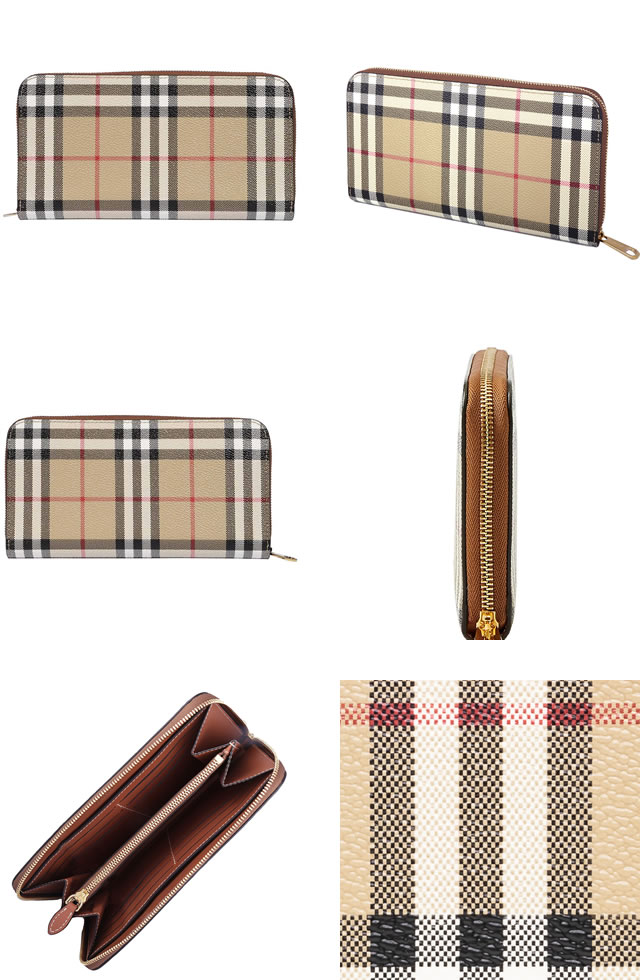 BURBERRY（バーバリー） 財布 長財布 チェック ジップウォレット