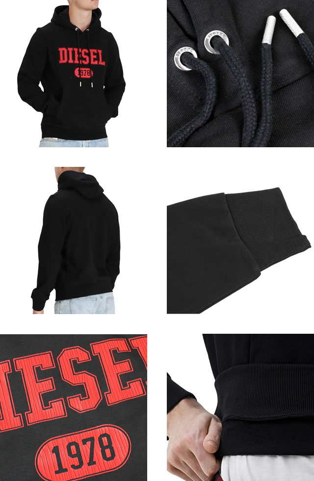 DIESEL（ディーゼル） パーカー プルオーバーパーカー S-GINN-HOOD-K25