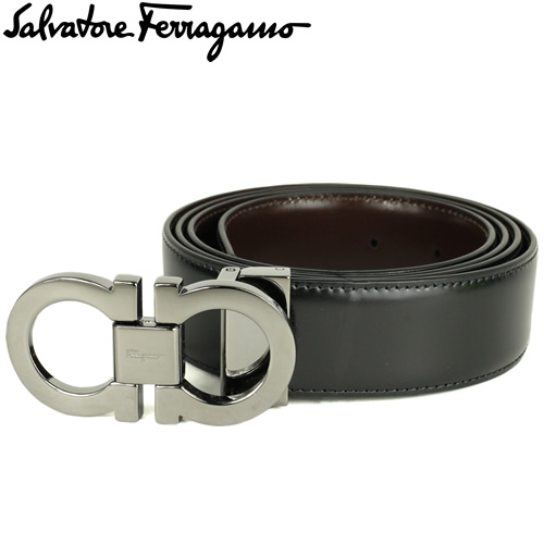 FERRAGAMO（フェラガモ） リバーシブル ガンチーニ ベルト メンズ