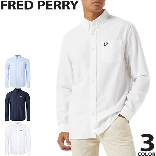 FRED PERRY（フレッドペリー） シャツ 長袖 オックスフォードシャツ
