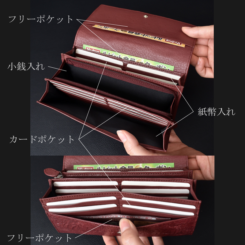 MGSABLE 長財布 ワニ革 メンズ レディース カイマン 鰐革 本革 本物