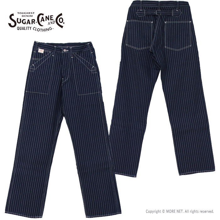 SUGAR CANE シュガーケーン 9ozウォバッシュストライプ エンジニア