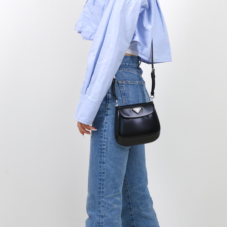 PRADA（プラダ） [新品] 鞄 バッグ クレオ ブラッシュドレザー ミニ