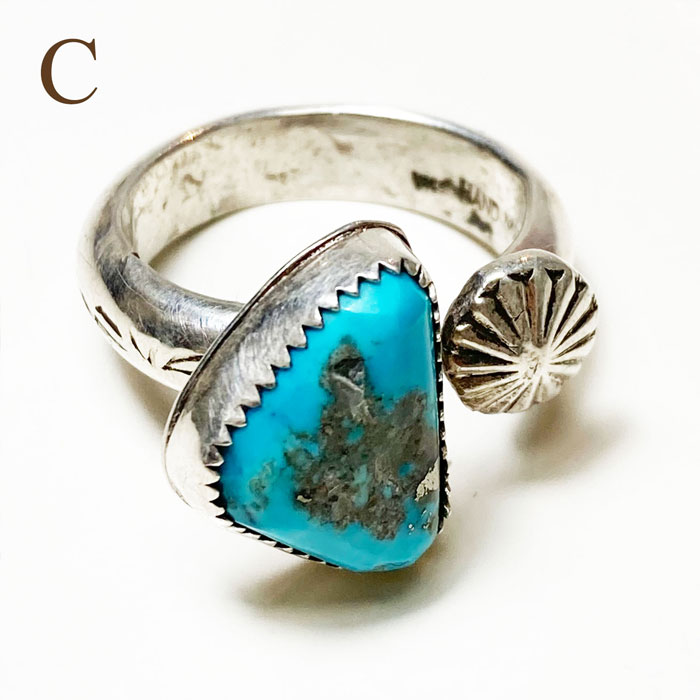 ヴィンテージ インディアンジュエリー ターコイズ＆アポロコンチョ