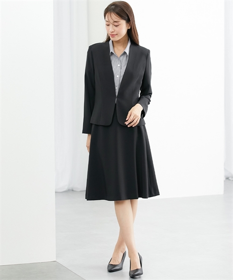 ニッセン（nissen） スーツ レディース タテヨコ ストレッチ スカート