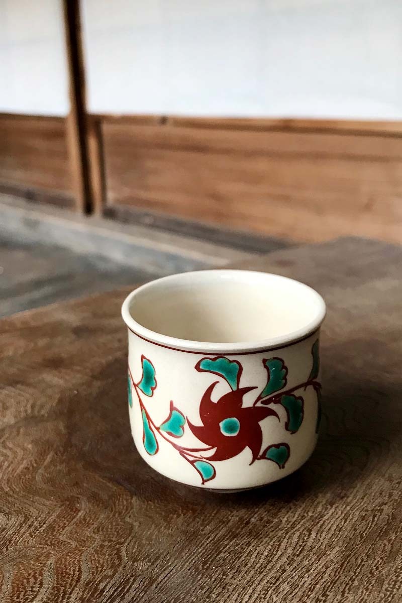 酒器 日本酒 陶器 ぐい呑み おちょこ ぐい飲み かざ車 犬山焼 尾関作