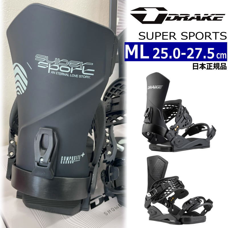 DRAKE（ドレイク） 24-25 DRAKE SUPER SPORT カラー:BLACK MLサイズ