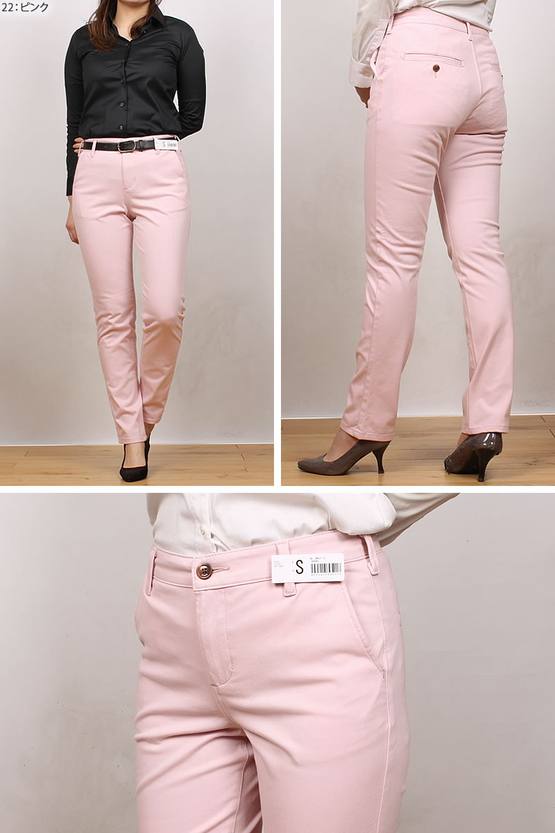 JERSEYS MissEDWIN ミスエドウィン NEW JERSEYS チノ テーパードミ ス