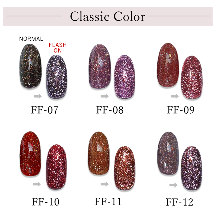 6色セット】フラッシュジェル （ ポップカラー / クラシックカラー