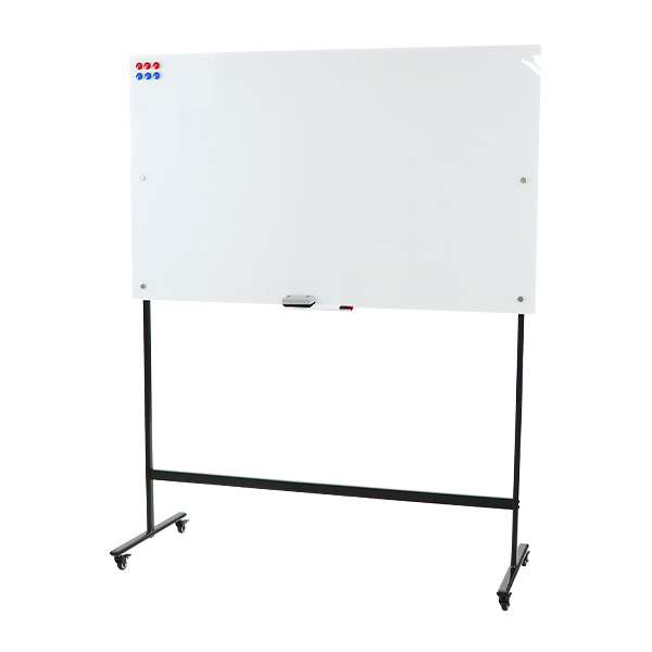 ガラスホワイトボード ガラスボード 強化ガラス 脚付き 高さ2段階 高さ